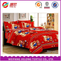 polyester fabric flowers printed disperse bedsheet in bedding set
